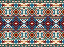 nativo americano ornamento ,etnico modello, astratto navajo senza soluzione di continuità per sfondo, sfondo, illustrazione, tessile, tessuto, capi di abbigliamento , batik, tappeto, ricamo. vettore