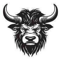 yak ira iconico arrabbiato yak logo per abbigliamento vettore