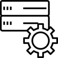 Conservazione dati icona simbolo Immagine per Banca dati illustrazione vettore