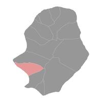 tamakautoga villaggio carta geografica, amministrativo divisione di niente. illustrazione. vettore