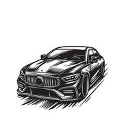 auto silhouette design su bianca sfondo. auto illustrazione.car logo vettore