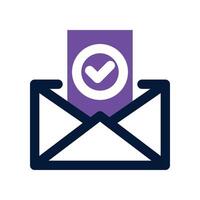 accettare e-mail icona. misto icona per il tuo sito web, mobile, presentazione, e logo design. vettore