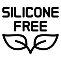 silicone gratuito linea icona vettore