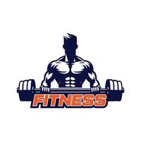 Palestra fitness logo modello, Palestra fitness logo elemento, Palestra fitness illustrazione vettore