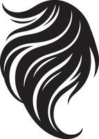 capelli logo semplice schizzo arte silhouette vettore
