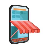 illustrazione di e-commerce vettore