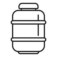 linea arte illustrazione di un' acqua bottiglia vettore