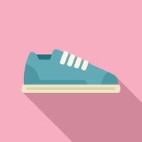 minimalista sneaker illustrazione su rosa sfondo vettore