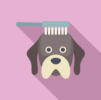 cartone animato cane governare icona su rosa sfondo vettore