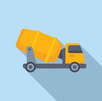 cartone animato cemento miscelatore camion illustrazione vettore