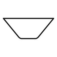 nero schema di un' semplice triangolo forma vettore