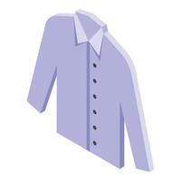 isometrico viola vestito camicia illustrazione vettore