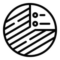 nero e bianca geometrico icona con astratto circolare design vettore