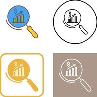 statistica icona design vettore