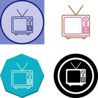 televisione trasmissione icona design vettore
