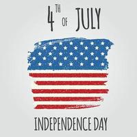 4 luglio, giorno dell'indipendenza degli Stati Uniti. buon compleanno america. illustrazione vettoriale