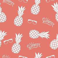 ananas, naturale, seamless, modello, fondo, vettore, illustration vettore