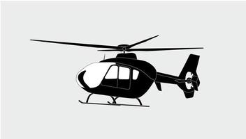 elicottero in volo. illustrazione vettoriale. vettore