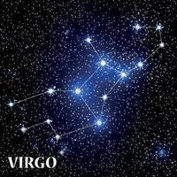 simbolo segno zodiacale vergine. illustrazione vettoriale. vettore