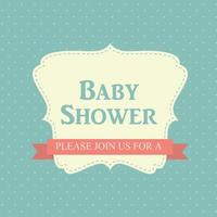 illustrazione vettoriale di baby shower invito