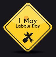 manifesto della festa del lavoro 1 maggio. sfondo di illustrazione vettoriale