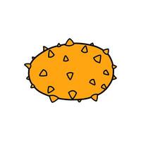piatto cornuto melone illustrazione vettore