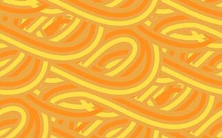 mano disegnato asiatico giapponese ramen spaghetto senza soluzione di continuità motivo.sfondo con giallo e arancia strisce.pasta astratto sfondo concetto.maccheroni giallo manifesto. vettore