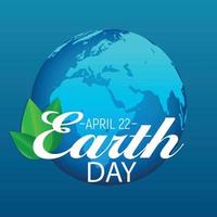 22 aprile, illustrazione vettoriale di sfondo della giornata della terra