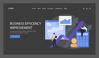 attività commerciale efficienza miglioramento messo in luce. professionisti analizzare vettore
