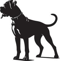 cane silhouette impostare. cane illustrazione vettore