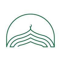 moschea logo, islamico culto disegno, eid al Fitr moschea edificio vettore icona modello, Ramadan, eid al adha