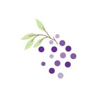 uva logo, giardino vettore, fresco viola frutta, vino marca disegno, semplice illustrazione modello vettore