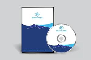 blu colore DVD copertina design vettore