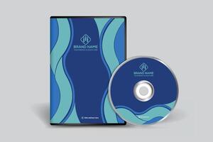 blu colore DVD copertina design vettore