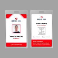 rosso pendenza id carte modello vettore