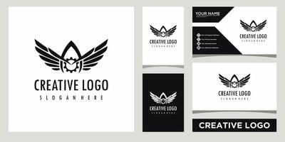 auto riparazione e servizio logo design modello con attività commerciale carta design vettore