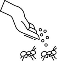 formica polvere schema illustrazione vettore