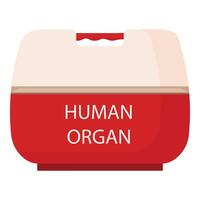 umano organo trasporto contenitore illustrazione vettore