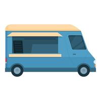 blu cibo camion illustrazione vettore