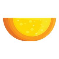 vivace illustrazione di un' succoso arancia fetta, Perfetto per cibo e Salute temi vettore