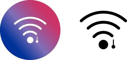 unico Wi-Fi cartello icona design vettore