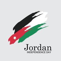 illustrazione di uno sfondo per il giorno dell'indipendenza della giordania. vettore