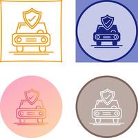 auto protezione icona design vettore
