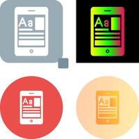 formazione scolastica App icona design vettore