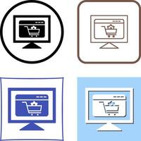 e-commerce impostazioni icona design vettore