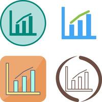 statistica icona design vettore