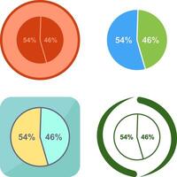 candidato statistiche icona design vettore