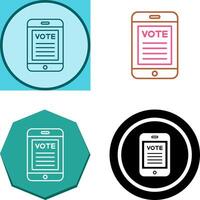 votazione icona design vettore
