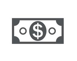 US Dollar pila carta banconote icona segno finanza aziendale denaro concetto illustrazione vettoriale