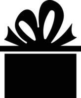 presente regalo scatola icona nel piatto. per applicazioni o ragnatela universale kit icona luogo etichetta etichetta festivo mistero involucro compleanno decorazione sorpresa regalo scrapbooking isolato su vettore